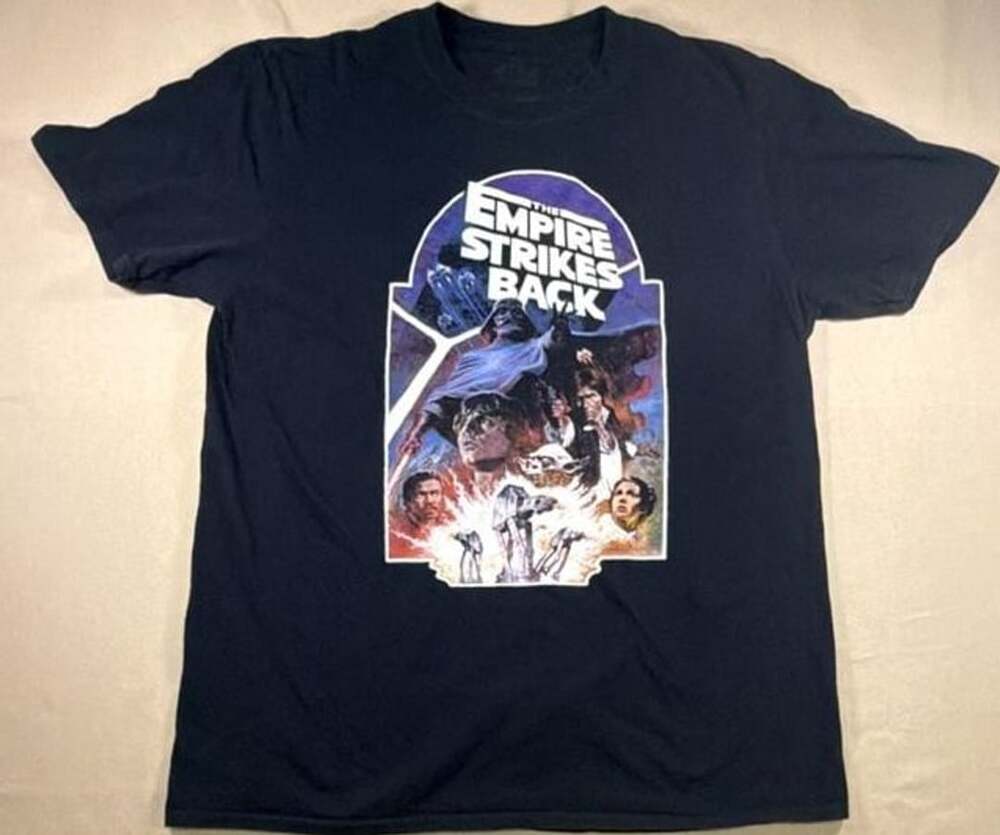 Star Wars The Empire Strikes Back Poster T-Shirt Black Size L